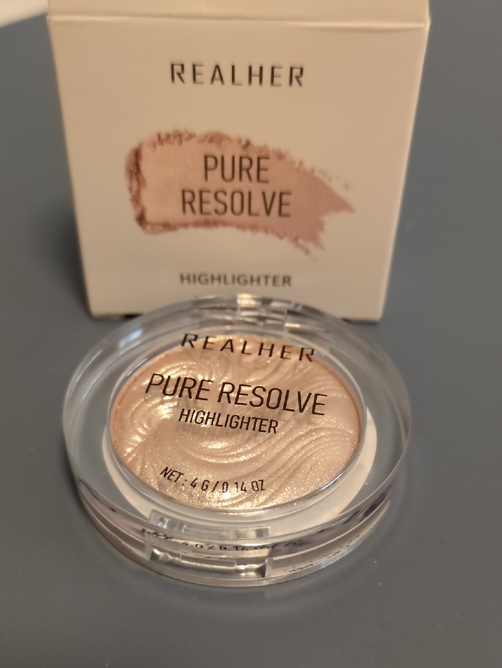 REALHER Pure Resolve Highlighter - Champagne Pearl Glow